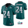 Men’s Philadelphia Eagles #24 James Bradberry Green Super Bowl LVII Vapor Untouchable Limited Stitched Jersey