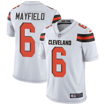Nike Cleveland Browns #6 Baker Mayfield White Men’s Stitched NFL Vapor Untouchable Limited Jersey