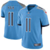 Nike Tennessee Titans #11 Luke Falk Light Blue Team Color Men’s Stitched NFL Vapor Untouchable Limited Jersey