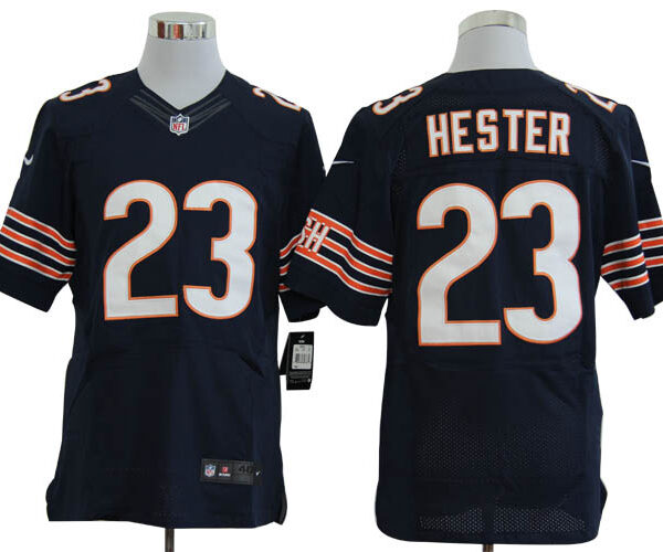 Size 60 4XL-Devin Hester Chicago Bears #23 Blue Stitched Nike Elite NFL Jerseys