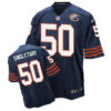 Nike Bears #50 Mike Singletary Navy Blue Throwback Men’s Stitched NFL Elite Jersey