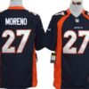 Nike Denver Broncos #27 Knowshon Moreno Blue Game Jersey