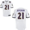 Men’s Baltimore Ravens #21 Tony Jefferson White Road Stitched NFL Nike Elite Jersey