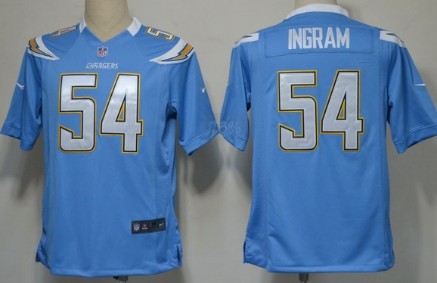 Nike San Diego Chargers #54 Melvin Ingram Light Blue Game Jersey