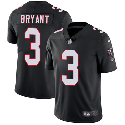 Nike Atlanta Falcons #3 Matt Bryant Black Alternate Men’s Stitched NFL Vapor Untouchable Limited Jersey