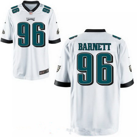 Men’s 2017 NFL Draft Philadelphia Eagles #96 Derek Barnett White Road Stitched NFL Nike Elite Jersey