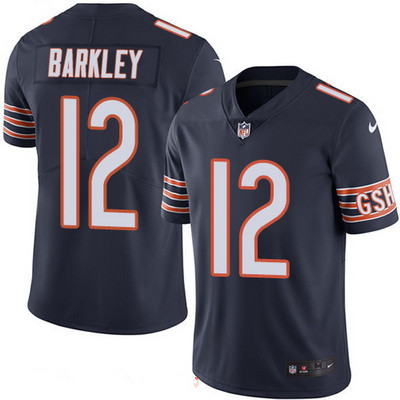 Men’s Chicago Bears #12 Matt Barkley Navy Blue 2016 Color Rush Stitched NFL Nike Limited Jersey