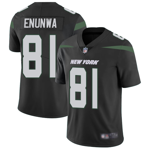 Jets #81 Quincy Enunwa Black Alternate Men’s Stitched Football Vapor Untouchable Limited Jersey
