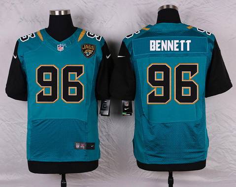 Men’s Jacksonville Jaguars #96 Michael Bennett Teal Green Alternate NFL Nike Elite Jersey