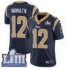 Men’s Los Angeles Rams #12 Joe Namath Navy Blue Nike NFL Home Vapor Untouchable Super Bowl LIII Bound Limited Jersey