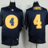 Nike Green Bay Packers #4 Brett Favre Navy Blue Elite Jersey