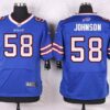 Men’s Buffalo Bills #58 Randell Johnson Royal Blue Team Color NFL Nike Elite Jersey