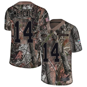 Seahawks #14 D.K. Metcalf Camo Men’s Stitched Football Limited Rush Realtree Jersey