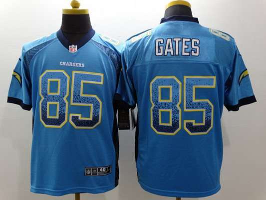 Men’s San Diego Chargers #85 Antonio Gates Nike Drift Fashion Blue Elite Jersey