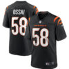Men’s Cincinnati Bengals #58 Joseph Ossai Black Football Stitched Game Jersey