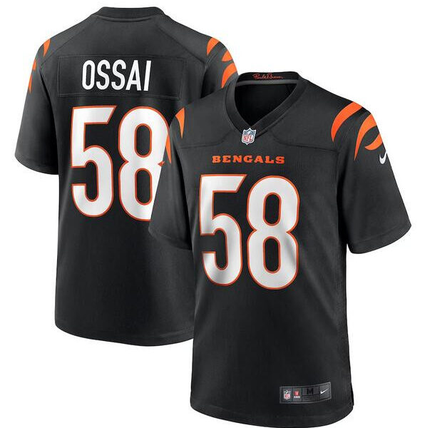 Men’s Cincinnati Bengals #58 Joseph Ossai Black Football Stitched Game Jersey