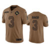 Men’s Arizona Cardinals #3 Budda Baker 2023 Brown Salute To Service Limited Football Stitched Jersey