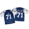 Nike Cowboys #71 La’el Collins Navy BlueWhite Throwback Men’s Stitched NFL Elite Jersey