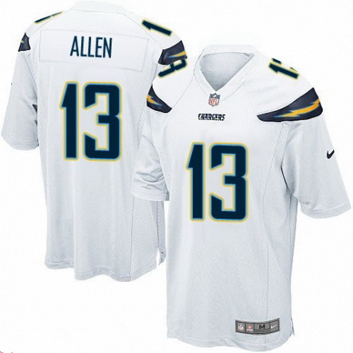 Men’s San Diego Chargers #13 Keenan Allen White Road Stitched NFL Nike Game Jersey
