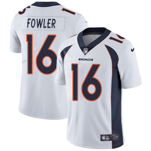 Nike Denver Broncos #16 Bennie Fowler White Men’s Stitched NFL Vapor Untouchable Limited Jersey