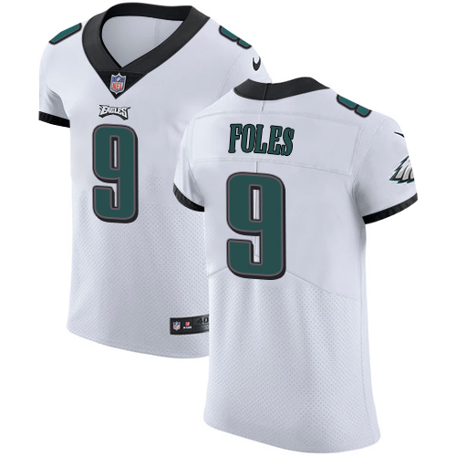 Nike Eagles #9 Nick Foles White Men’s Stitched NFL Vapor Untouchable Elite Jersey