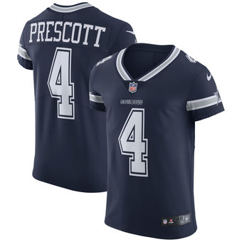 Men’s Dallas Cowboys Dak Prescott Nike Navy Vapor Untouchable Elite Jersey