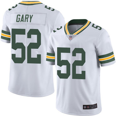 Packers #52 Rashan Gary White Men’s Stitched Football Vapor Untouchable Limited Jersey