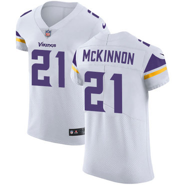 Men’s Nike Minnesota Vikings #21 Jerick McKinnon White Stitched NFL Vapor Untouchable Elite Jersey