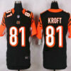 Cincinnati Bengals #81 Tyler Kroft Black Team Color NFL Nike Elite Jersey