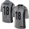 Nike Bengals #18 A.J. Green Gray Men’s Stitched NFL Limited Gridiron Gray Jersey