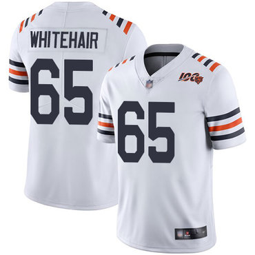 Bears #65 Cody Whitehair White Alternate Men’s Stitched Football Vapor Untouchable Limited 100th Season Jersey