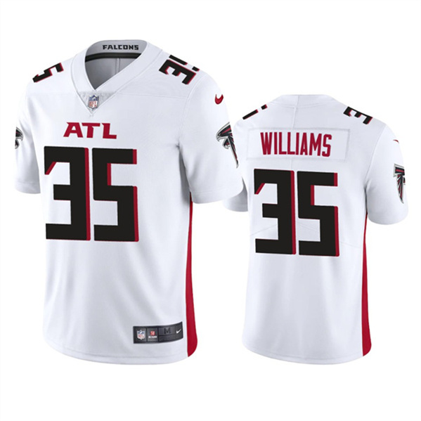 Men’s Atlanta Falcons #35 Avery Williams White Vapor Untouchable Stitched Football Jersey