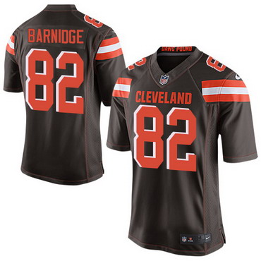 Men’s Cleveland Browns #82 Gary Barnidge Brown Team Color 2015 NFL Nike Elite Jersey