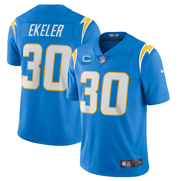 Men’s Los Angeles Chargers 2022 #30 Austin Ekeler Blue With 2-star C Patch Vapor Untouchable Limited Stitched NFL Jersey