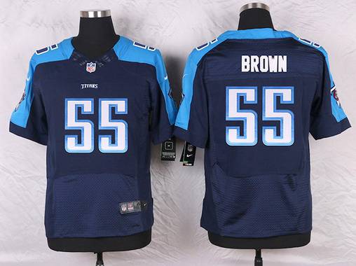 Men’s Tennessee Titans #55 Zach Brown Navy Blue Alternate NFL Nike Elite Jersey