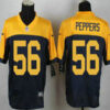 Green Bay Packers #56 Julius Peppers Navy Blue With Gold NFL Nike Elite Jersey