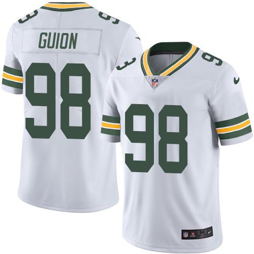 Nike Green Bay Packers #98 Letroy Guion White Men’s Stitched NFL Vapor Untouchable Limited Jersey