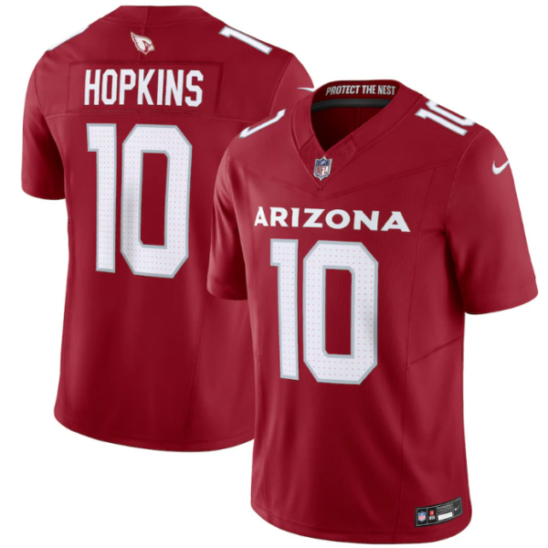 Men’s Arizona Cardinals #10 DeAndre Hopkins Red Vapor Untouchable F.U.S.E. Limited Stitched Football Jersey