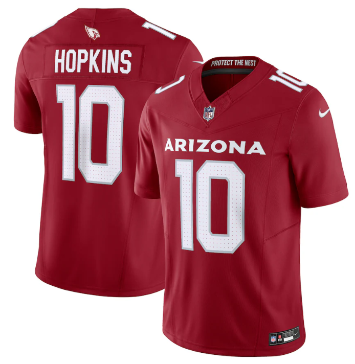 Men’s Arizona Cardinals #10 DeAndre Hopkins Red Vapor Untouchable F.U.S.E. Limited Stitched Football Jersey