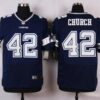 Men’s Dallas Cowboys #42 Barry Church Navy Blue Team Color NFL Nike Elite Jersey