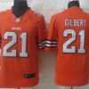 Nike Cleveland Browns #21 Justin Gilbert Orange Limited Jersey
