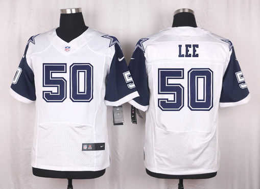 Men’s Dallas Cowboys #50 Sean Lee Nike White Color Rush 2015 NFL Elite Jersey