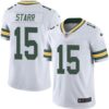 Nike Green Bay Packers #15 Bart Starr White Men’s Stitched NFL Vapor Untouchable Limited Jersey