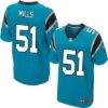 Men’s Carolina Panthers #51 Sam Mills Light Blue Alternate NFL Nike Elite Jersey
