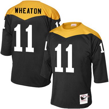 Men’s Pittsburgh Steelers #11 Markus Wheaton Black 1967 Home Throwback NFL Jersey