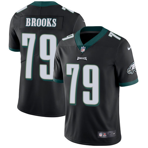 Nike Eagles #79 Brandon Brooks Black Alternate Men’s Stitched NFL Vapor Untouchable Limited Jersey