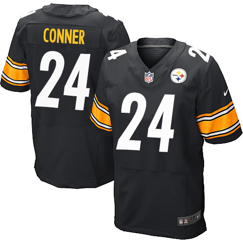 Nike Steelers #24 James Conner Black Team Color Men’s Stitched NFL Elite Jersey