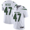 Jets #47 Trevon Wesco White Men’s Stitched Football Vapor Untouchable Limited Jersey