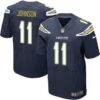 Men’s San Diego Chargers #11 Stevie Johnson Navy Blue Team Color NFL Nike Elite Jersey