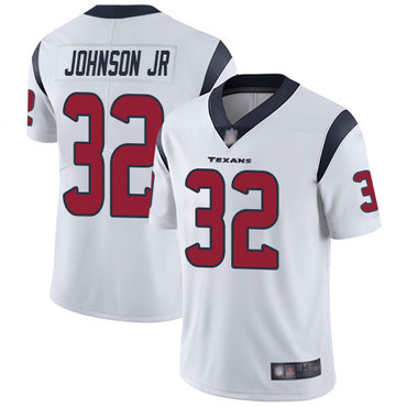 Texans #32 Lonnie Johnson Jr. White Men’s Stitched Football Vapor Untouchable Limited Jersey